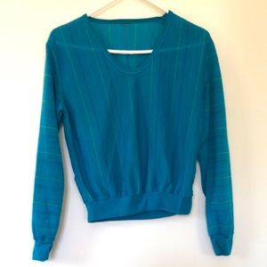 ⚡️MAKE AN OFFER ⚡️Vintage Teal Blue Long Sleeve Shirt - S